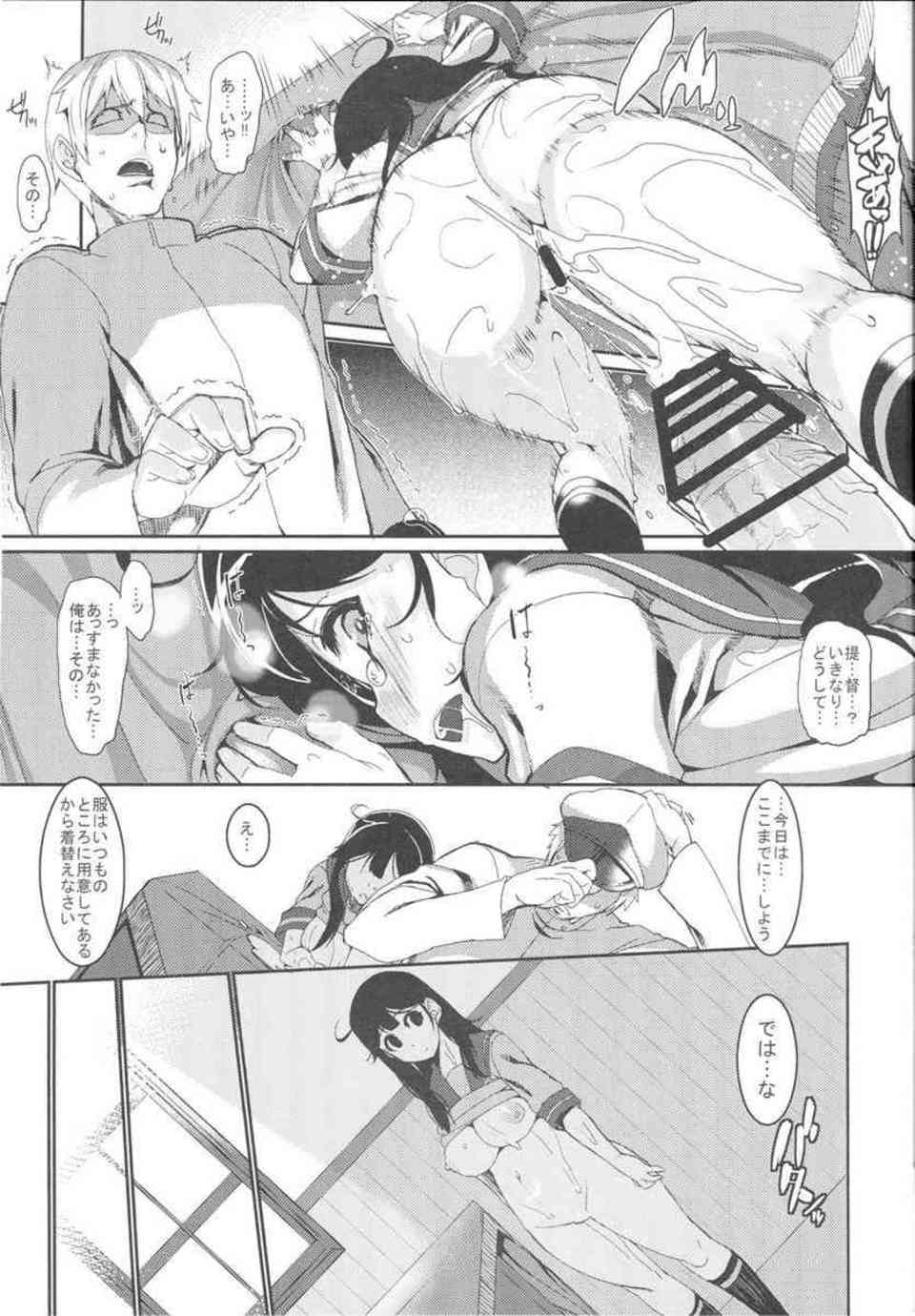 [艦これの同人誌]潮のムチムチの肉体を徹底的に陵辱する！中出しレイプしたら今度は逆に潮に目隠しで犯されてしまい…016