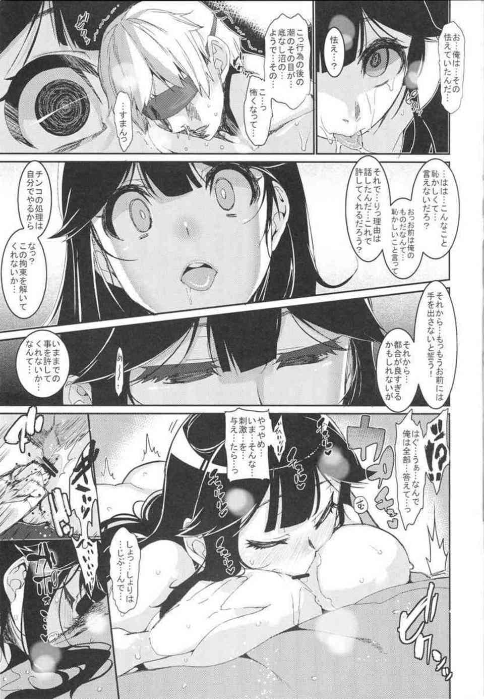 [艦これの同人誌]潮のムチムチの肉体を徹底的に陵辱する！中出しレイプしたら今度は逆に潮に目隠しで犯されてしまい…022