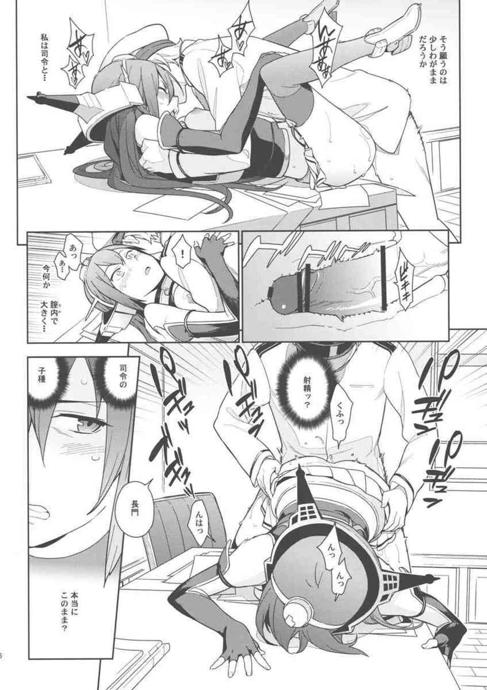[艦これの同人誌]長門、加賀、赤城の三人は提督の子供をはらむために性教育を受ける。妊娠した大淀は口マンコで処理をし、提督も艦むす達の危険日マンコに生挿入をする！016