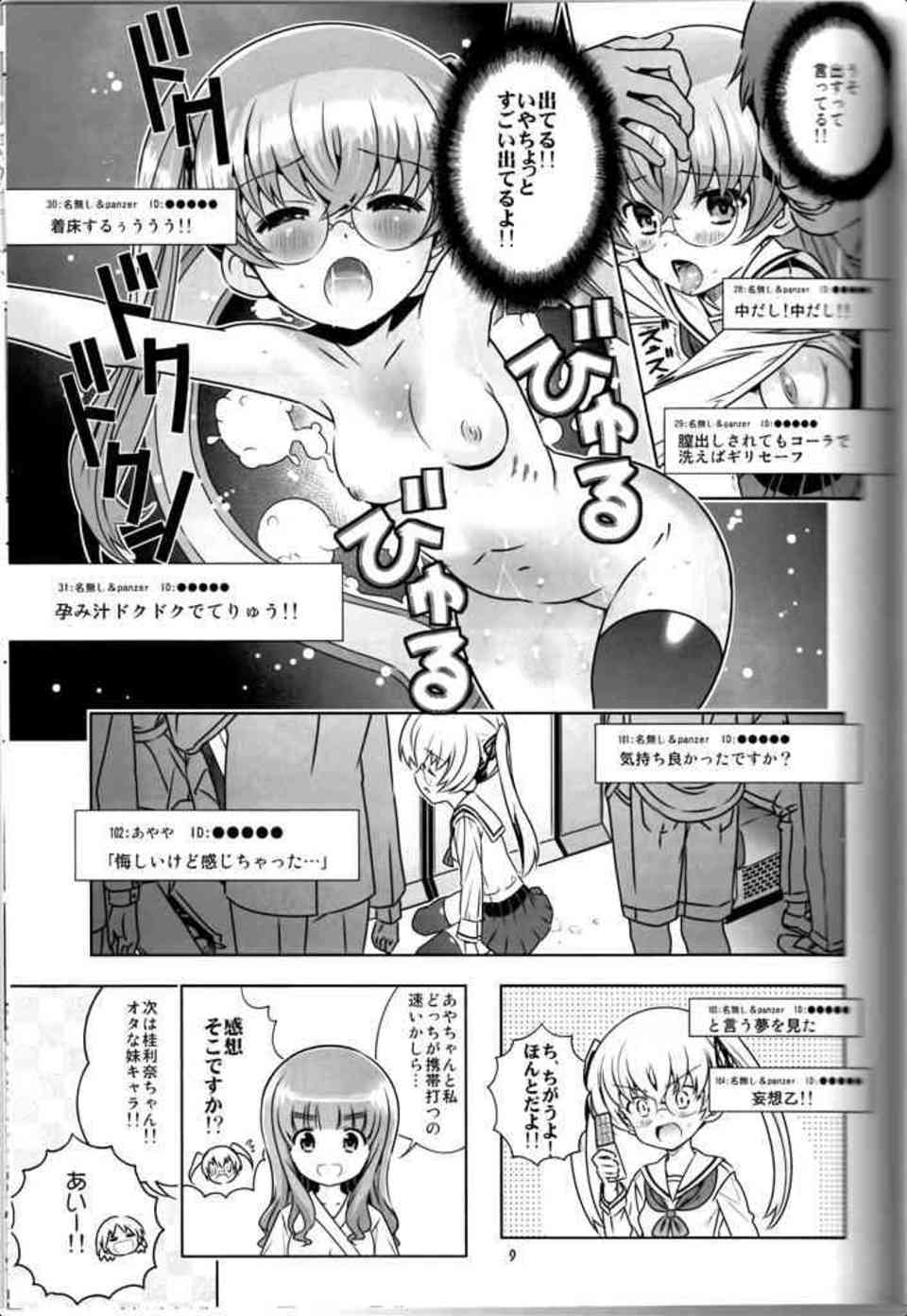 [ガルパンの同人誌]うさぎさんチームがAV出演して頑張ります！武部先輩を見習って、若いJKのエッチな姿をカメラで撮影してもらいます♪006