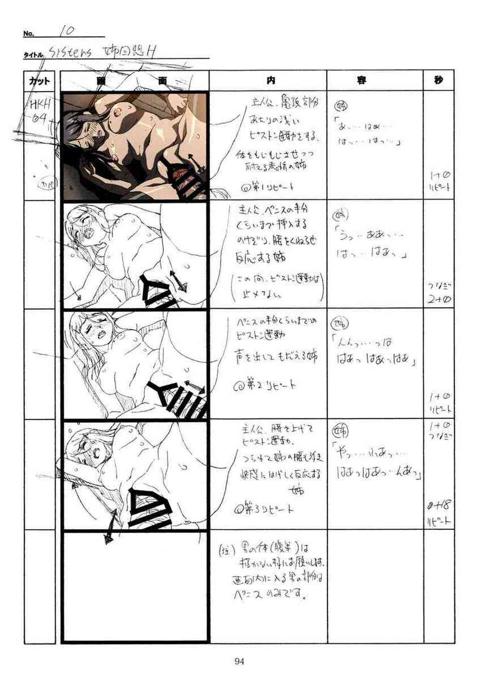 [SISTERSの同人誌]神村家とのエッチシーン全パート公開！秋子との濃厚セックス、千夏の初体験、春香のねっとりとしたフェラなどが満載！094